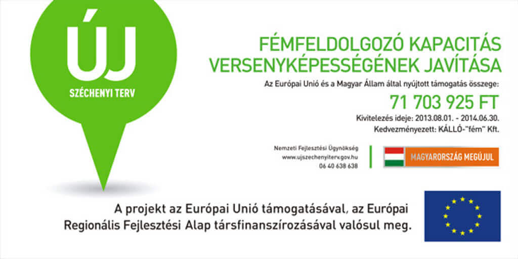 Fémfeldolgozó kapacitás versenyképességének javítása